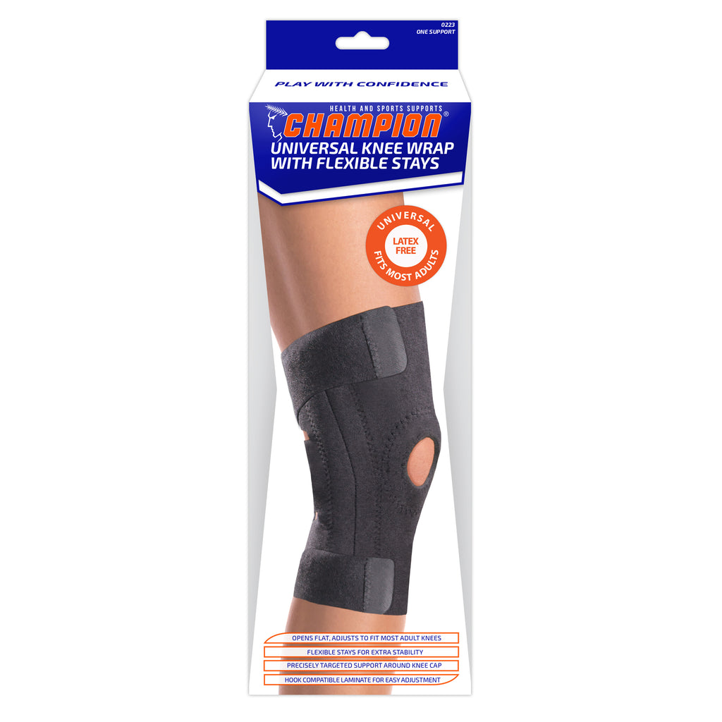 0223 / UNIVERSAL KNEE WRAP WITH FLEXIBLE STAYS ChampionSupports