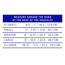 0488 Arthritic Gloves Size Chart
