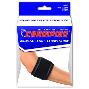 FRONT OF AIRMESH TENNIS ELBOW STRAP PACKAGING