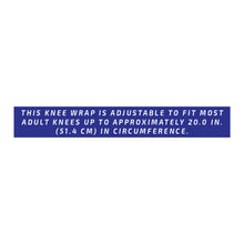 C-212 / KNEE WRAP WITH PATELLAR STABILIZING PAD