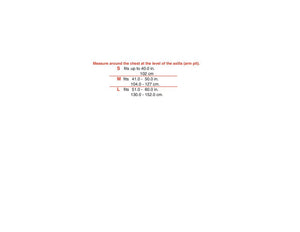 NEOPRENE SHOULDER SUPPORT SIZE CHART