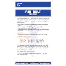 BACK OF RIB BELT FOR MEN PACKAGING