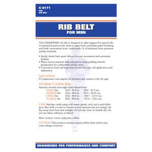 BACK OF RIB BELT FOR MEN PACKAGING