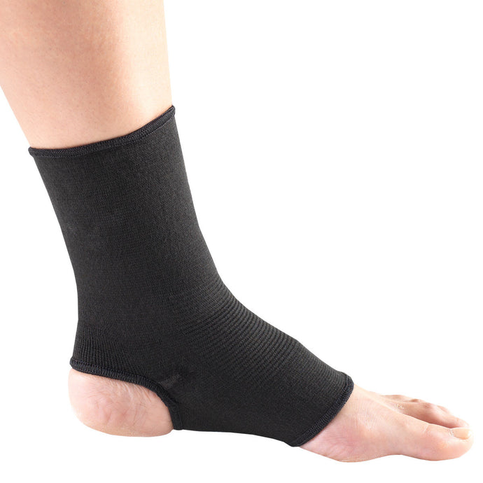 BLACK ELASTIC ANKLE SUPPORT