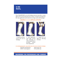 BACK OF CAST PROTECTOR HALF-LEG PACKAGING