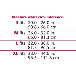 SPORTS SUPPORT SIZE CHART