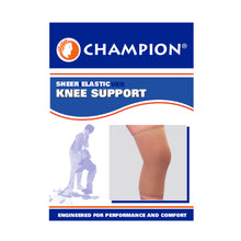 FRONT OF SHEER ELASTIC KNEE SUPPORT PACKAGING