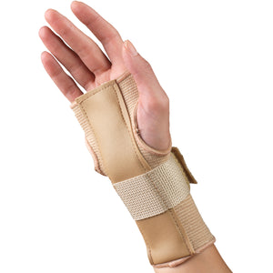 SIDE VIEW OF ELASTIC PULLOVER WRIST SPLINT - REVERSIBLE