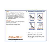 3" SELF-ADHERING ELASTIC BANDAGE INFORMATION