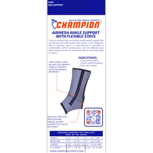 BACK OF AIRMESH ANKLE SUPPORT WITH FLEXIBLE STAYS PACKAGING