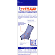 BACK OF AIRMESH ANKLE SUPPORT PACKAGING