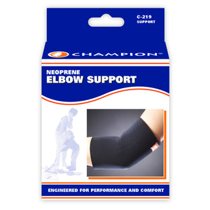 FRONT OF NEOPRENE ELBOW SUPPORT PACKAGING