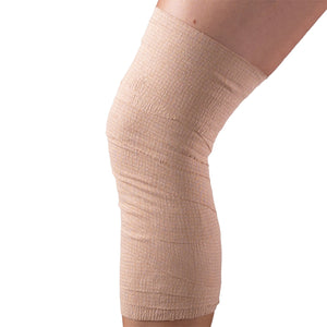 OUTER VIEW OF SELF-ADHERING ELASTIC BANDAGE ON KNEE