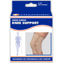 FRONT OF CRISS-CROSS KNEE SUPPORT PACKAGING